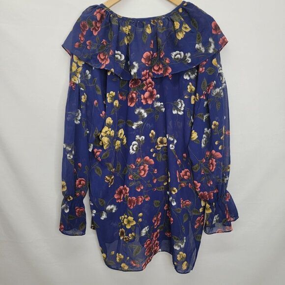 Victoria’s Secret 90’s Vintage Ruffle Floral Top - Picture 2 of 13